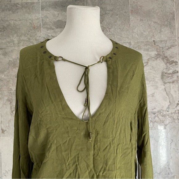Free People Olive Nu Nu Jump Grommet Top - Picture 4 of 8